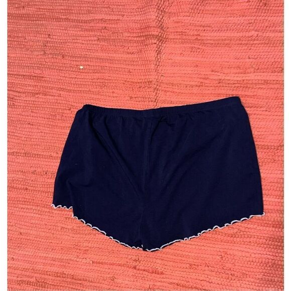 Nice Women's Shorts J By J. Crew Women's blue and white Linen Blend ruffles Shor - Picture 4 of 4